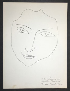 Henri Matisse: Original Lithograph "A la memoire de Angela Lamotte I" Verve 1945