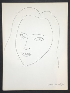 Henri Matisse: Original Lithograph "A la memoire de Angela Lamotte I" Verve 1945